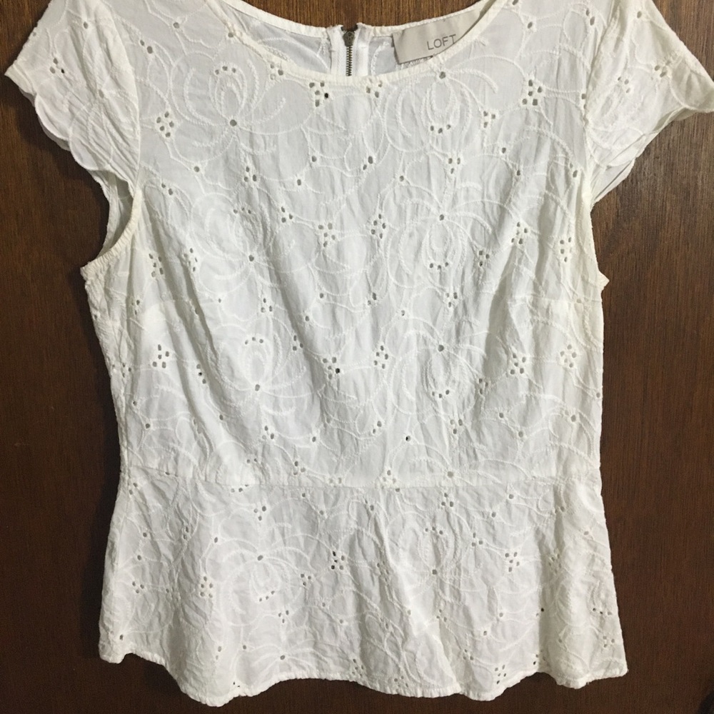 LOFT peplum top